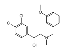 3,4-Dichloro-α-[[[(3-Methoxyphenyl)Methyl]Methylamino]Methyl]-benzeneMethanol结构式