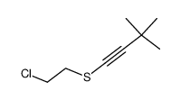 (2-chloroethyl)(3,3-dimethylbut-1-yn-1-yl)sulfane Structure