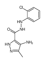 4-amino-N'-(2-chlorophenyl)-3-methyl-1H-pyrazole-5-carbohydrazide Structure