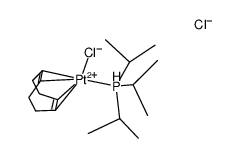 [(1,5-cyclooctadiene)PtCl(tri-i-propylphosphine)]Cl Structure