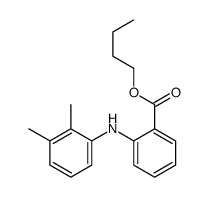 butyl 2-(2,3-dimethylanilino)benzoate结构式