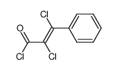 trans-α,β-Dichlor-zimtsaeurechlorid Structure