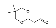 1,3-Dioxane-2-acetaldehyde, 5,5-dimethyl Structure