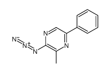 2-azido-3-methyl-5-phenylpyrazine Structure