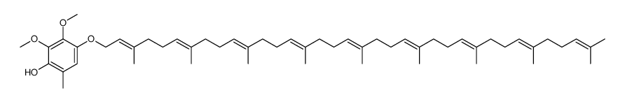 2,3-dimethoxy-6-methyl-4-(((2E,6E,10E,14E,18E,22E,26E,30E)-3,7,11,15,19,23,27,31,35-nonamethylhexatriaconta-2,6,10,14,18,22,26,30,34-nonaen-1-yl)oxy)phenol Structure