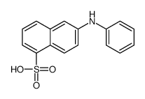 6-anilino-1-naphthalenesulfonic acid Structure
