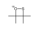 3,3,4,4-tetramethyl-1,2-oxathietane-18O结构式