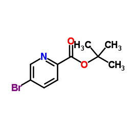 5-溴吡啶甲酸叔丁酯结构式