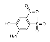 2-amino-4-(methylsulphonyl)-5-nitrophenol Structure