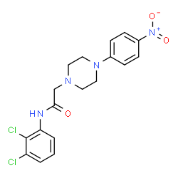N-(2,3-DICHLOROPHENYL)-2-[4-(4-NITROPHENYL)PIPERAZINO]ACETAMIDE Structure