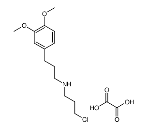 (3-chloropropyl)(3,4-dimethoxyphenethyl)methylammonium hydrogen oxalate structure