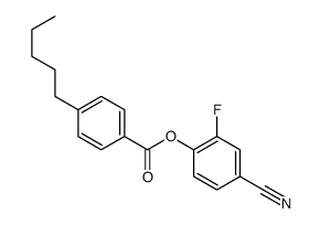 (4-cyano-2-fluorophenyl) 4-pentylbenzoate Structure
