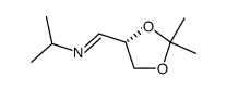 (S)-N-isopropyl-2,3-O-isopropylidene-D-glyceraldimine Structure