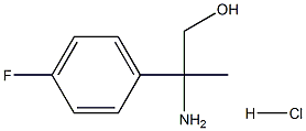 2-aMino-2-(4-fluorophenyl)propan-1-ol hydrochloride结构式