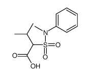 3-methyl-2-[methyl(phenyl)sulfamoyl]butanoic acid Structure