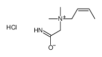 (2-amino-2-oxoethyl)-but-2-enyl-dimethylazanium,chloride Structure