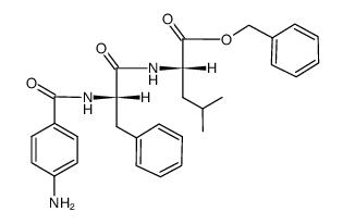 p-aminobenzoyl-L-phenylalanyl-L-leucine benzyl ester Structure