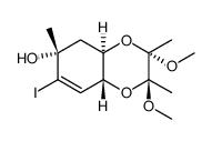 (2S,3S,4aR,6R,8aR)-2,3,4a,5,6,8a-Hexahydro-7-iodo-2,3-dimethoxy-2,3,6-triMethyl-1,4-benzodioxin-6-ol结构式