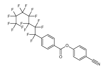 (4-cyanophenyl) 4-(1,1,2,2,3,3,4,4,5,5,6,6,7,7,7-pentadecafluoroheptyl)benzoate Structure