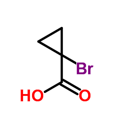 1-Bromocyclopropanecarboxylic acid structure