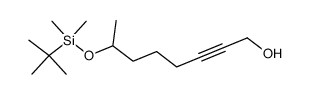(R,S)-7-(tert-Butyldimethylsiloxy)-2-octyn-1-ol Structure