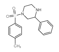 3-苯基-1-(甲苯-4-磺酰基)-哌嗪结构式