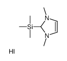 (1,3-dimethyl-1,2-dihydroimidazol-1-ium-2-yl)-trimethylsilane,iodide Structure
