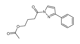 [4-oxo-4-(3-phenylpyrazol-1-yl)butyl] acetate结构式