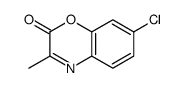 7-chloro-3-methyl-1,4-benzoxazin-2-one结构式