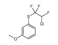 1-(2-chloro-1,1,2-trifluoroethyl)sulfanyl-3-methoxybenzene结构式