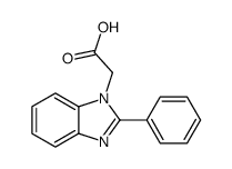 2-苯基-1H-苯并咪唑-1-乙酸结构式