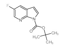 5-氟吡咯并[2,3-b]吡啶-1-羧酸叔丁酯结构式