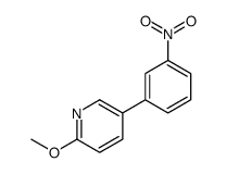 2-methoxy-5-(3-nitrophenyl)pyridine结构式
