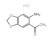2'-amino-4',5'-methylenedioxyacetophenone hydrochloride Structure