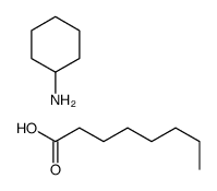 octanoic acid, compound with cyclohexylamine (1:1)结构式