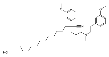 [4-cyano-4-(3-methoxyphenyl)hexadec-1-yl](5-methoxyphenethyl)methylammonium chloride结构式