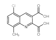 5-氯-8-甲基喹啉-2,3-二羧酸结构式