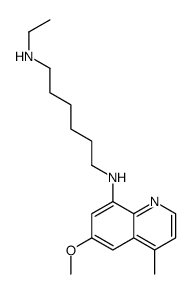 N-ethyl-N'-(6-methoxy-4-methylquinolin-8-yl)hexane-1,6-diamine Structure
