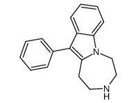 2,3,4,5,-Tetrahydro-11-phenyl-1H-[1,4]diazepino[1,7-a]indole结构式