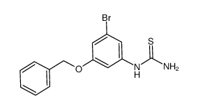1-(3-(benzyloxy)-5-bromophenyl)thiourea Structure