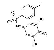 N-p-methylbenzenesulfonyl-2,6-dibromo-1,4-benzoquinone imine Structure