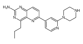 4-n-propyl-6-(2-(piperazin-1-yl)-pyridin-4-yl)pyrido[3,2-d]pyrimidin-2-ylamine Structure