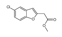 2-(5-氯苯并呋喃-2-基)乙酸甲酯结构式