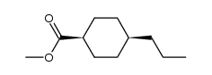 methyl cis-4-n-propylcyclohexanecarboxylate Structure