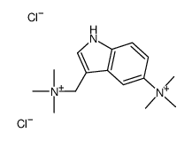 trimethyl-[[5-(trimethylazaniumyl)-1H-indol-3-yl]methyl]azanium,dichloride Structure