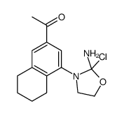 1-[4-(2-amino-2-chloro-1,3-oxazolidin-3-yl)-5,6,7,8-tetrahydronaphthalen-2-yl]ethanone Structure