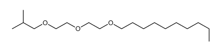1-[2-[2-(2-methylpropoxy)ethoxy]ethoxy]decane结构式