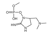 (5S)-5-[(Dimethylamino)methyl]-1-{[hydroxy(methoxy)phosphoryl]oxy }-4,5-dihydro-1H-imidazol-2-amine结构式