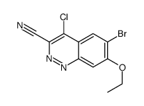 6-BROMO-4-CHLORO-7-ETHOXYCINNOLINE-3-CARBONITRILE Structure