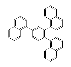 1,2,4-tris-(1'-naphthyl)benzene结构式